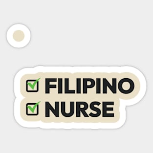 Filipino Nurse Sticker